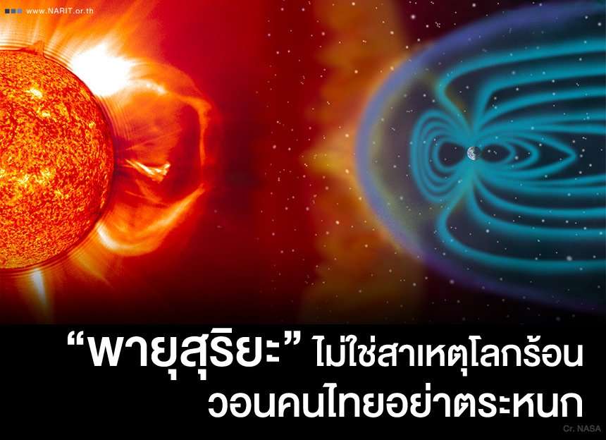สดร. เผย “พายุสุริยะ” ไม่ใช่สาเหตุโลกร้อนวอนคนไทยอย่าตระหนก